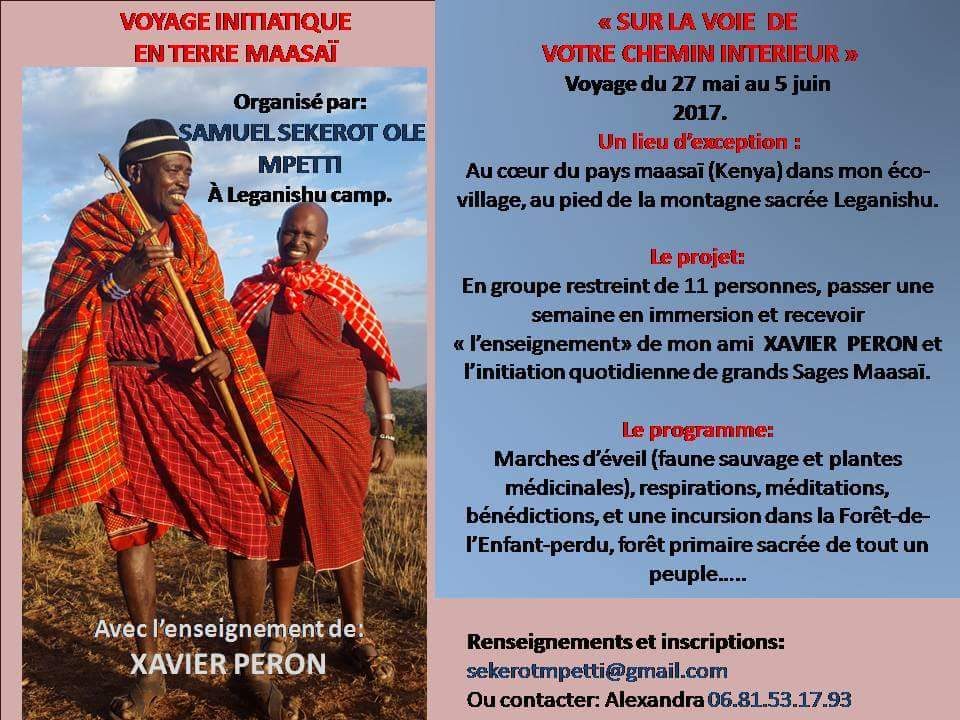 voyage initiatique maasai xavier peron